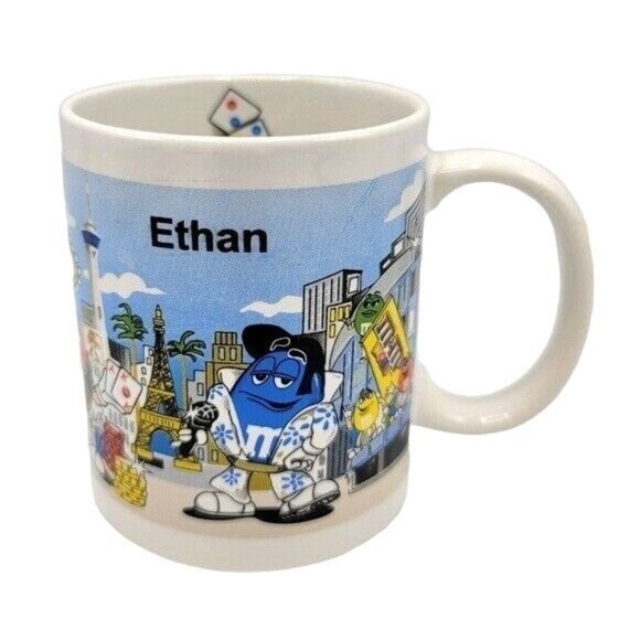 2/$15M&Ms World  Personalized Ethan Mug Multicolor Welcome To Las Vegas Souvenir - Picture 1 of 11